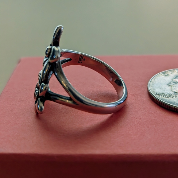 James Avery Retired Large Floral Bouquet Ring Size 8.5 - Picture 3 of 4